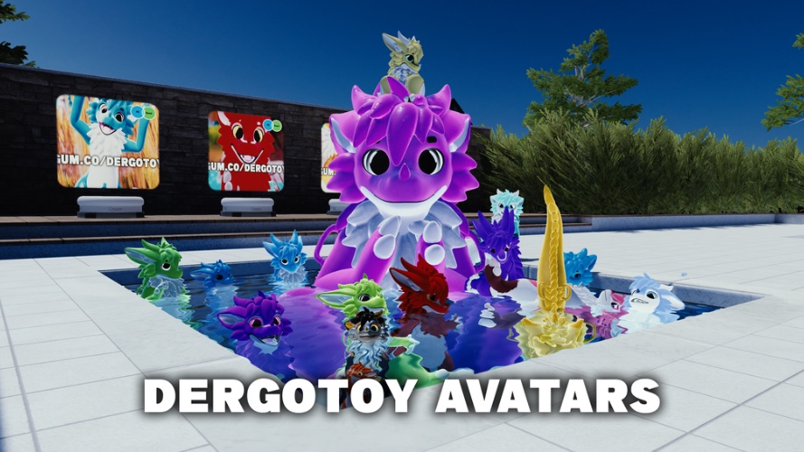 Dergotoy (Dragon pooltoy vrchat avatar) (-5$ Day one release)