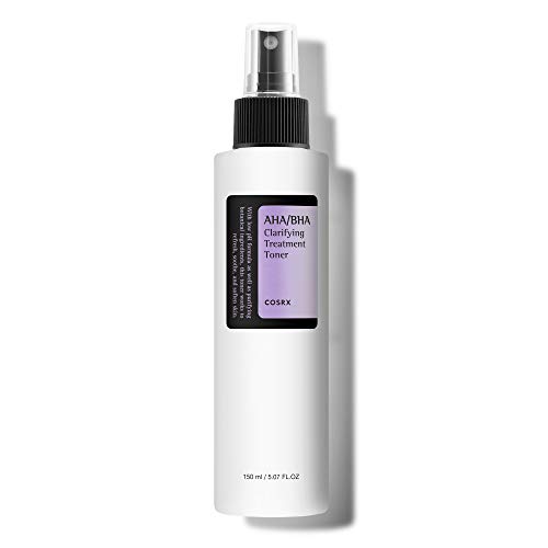 COSRX AHA/BHA Treatment Toner 5.07 fl.oz/ 150ml, Facial Exfoliating Spray for Whiteheads, Pores, & Uneven Skin, Korean Toner, Not Tested on Animals, No Parabens, No Sulfates, Korean Skin Care - No Artificial Fragrance - 5.1 Fl Oz (Pack of 1)