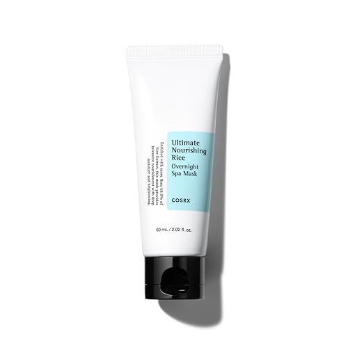 COSRX Ultimate Nourishing Rice Overnight Spa Mask, 60ml / 2.02 fl.oz | Rice Extract 68% and Niacinamide 2% | Korean Skin Care, Animal Testing Free, Paraben Free - 2.02 Fl Oz (Pack of 1)