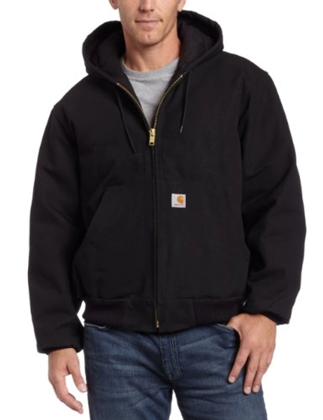 Carhartt Men's Loose Fit Firm Duck Insulated Flannel-Lined Active Jacket