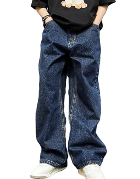 Baggy Jeans for Men Women Y2k Skater Vintage Plain Pants 2023 Casual Wide Leg Jeans Loose Fit Denim Hip Hop Jeans