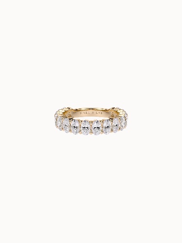Oval Cut Diamond Wedding Ring - P 1/2 (US 8.25)