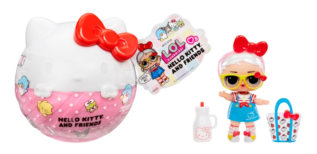 L.O.L. Surprise! Loves Hello Kitty and Friends - 1 pop met 7 verrassingen, willekeurig assortiment, 8 limited edition Tots om te verzamelen, ideaal cadeau voor kinderen vanaf 4 jaar