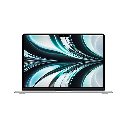 Apple MacBook Air Portable avec Puce M2 : écran Liquid Retina de 13,6 Pouces, 16 Go de RAM, 256 Go de Stockage SSD, Clavier rétroéclairé, caméra FaceTime HD 1080p ; Argent - Argent - 16 Go Mémoire unifiée - SSD de 256 Go