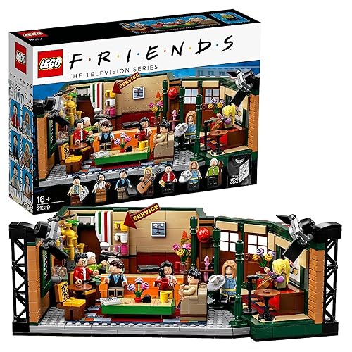 LEGO 21319 Ideas Central Perk, Friends 25 Aniversario, Maqueta de Cafetería de serie de TV, Mini Figuras Monica, Rachel y Más, Regalos para Adultos - Accesorios