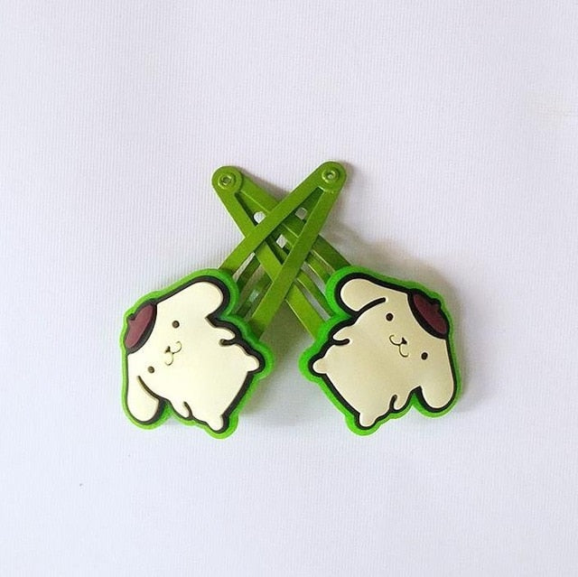 Pastel Goth Bunny Clippies - Pompompurin Clips