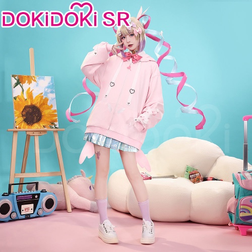 【In Stock】DokiDoki-SR Game NEEDY GIRL OVERDOSE Cosplay KAngel Costume Causal Wear | L