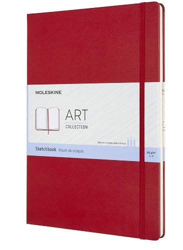 Moleskine 8058647626703 Skrivhäfte, A4, Röd