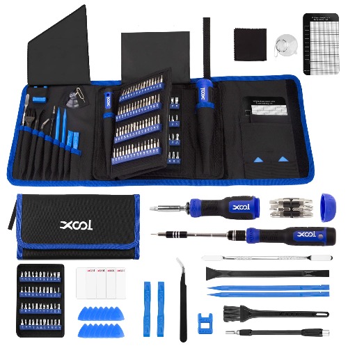 XOOL 200-i-1 Precisionsskruvmejselset, Magnetisk Miniverktygssats för Reparation av dator, iPhone, iPad, Laptop, PS4, PS5, Xbox, Mobiltelefon m.m. Professionellt Verktyg för Finmekanik och Elektronik - 200 in 1