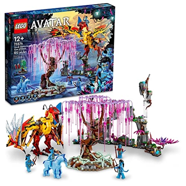 LEGO Avatar Toruk Makto & Tree of Souls 75574 Building Set - Movie Inspired Toy Set with Jake Sully and Neytiri Minifigures, Direhorse Animal Figure, Glow in The Dark Pandora Adventure