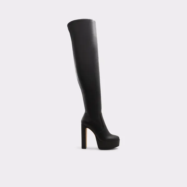 Astelawan Black Synthetic Stretch Women's Tall Boots | ALDO US