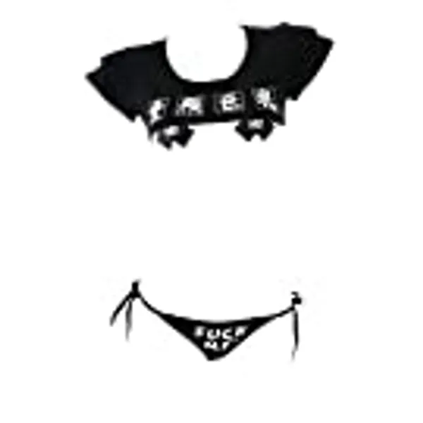 Japanese Lingerie Sexy Crop Top Cheeky Underwear Anime Cosplay set