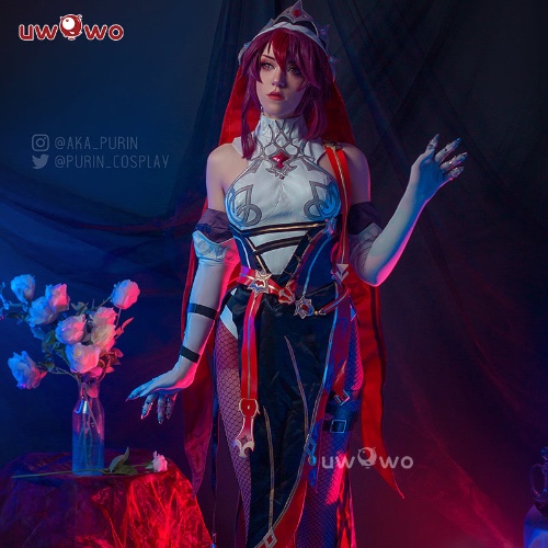 【Clearance Sale】Uwowo Game Genshin Impact Cosplay Rosaria Thorny Benevolence Cosplay Costume - 【In Stock】Set A L
