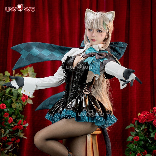 【In Stock】Uwowo Genshin Impact Lynette Anemo Cat Fontaine Cospaly Costume - 【In Stock】XL