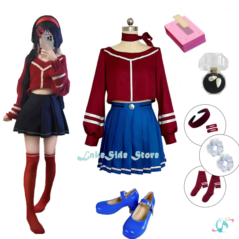 Crazy Mita Gioco Cosplay Costume Cosplay Parrucca MiSide Gioco di ruolo Donna Primaria Yandere Outfit Halloween Creepy Mita Abiti da festa - AliExpress 200000532
