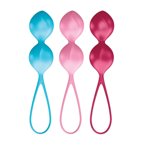 Satisfyer V Balls 3-Piece Kegel Training Set - Rainbow