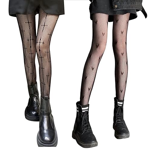 Fishnets with Heart Pattern