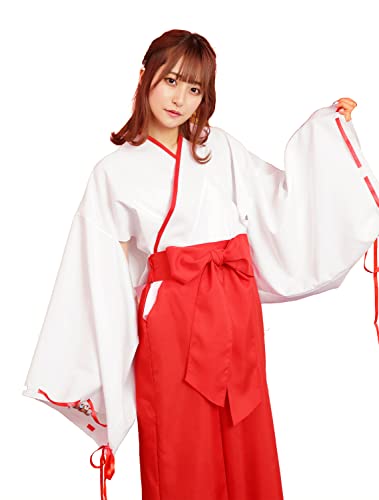 Clear Stone Tokimeki Graffiti Cosplay Shrine Maiden Women's Red - Large - Red