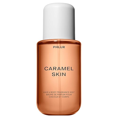 PHLUR Caramel Skin Body Mist - Hair & Body Mist for Women & Men Fragrance - Caramel Body Spray with Vanilla, Brown Sugar, Bergamot, Sandalwood & Musk (8 Fl Oz) - Caramel Skin