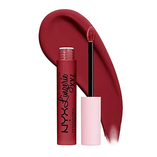 
                            NYX PROFESSIONAL MAKEUP Lip Lingerie XXL Matte Liquid Lipstick - It's Hotter (Warm Mahogany Red)
                        