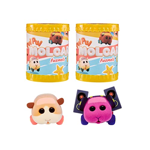 MGA Entertainment Pui Pui Molcar 2.5-Inch Fuzmols™ Figures 2 Pack, Flocked, Reusable Blind Packaging, Toy Gift for Kids Girls Boys Collectors Ages 3 4 5 6 7+