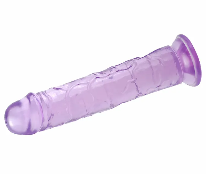 Realistic Dildos, 7.5 inch Purple Jelly G-spot Dildo with Suction Cup for Hands-Free Play, Body-Safe Material Adult Sex Toy, Waterproof Cock Penis Dong for Woman Vaginal,Anal