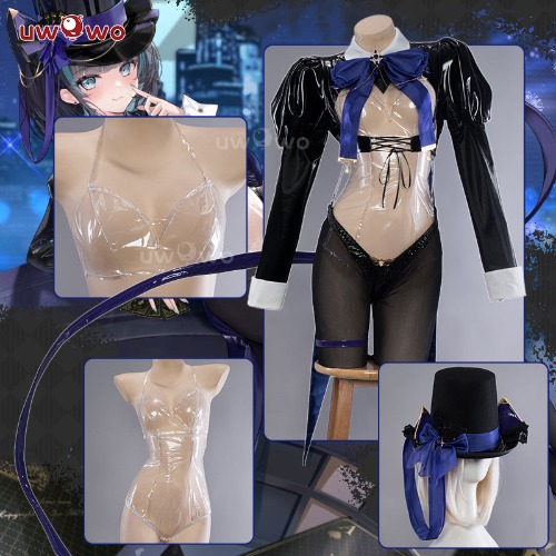 【Pre-sale】Uwowo Azur Lane Cheshire Party Black Dress Suit Cosplay Costume | L