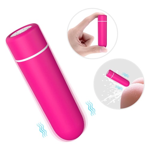 SEED Mini Bullet Vibrator with Magnetic Recharge & Remote Control - 69mm*19mm*19mm / Red