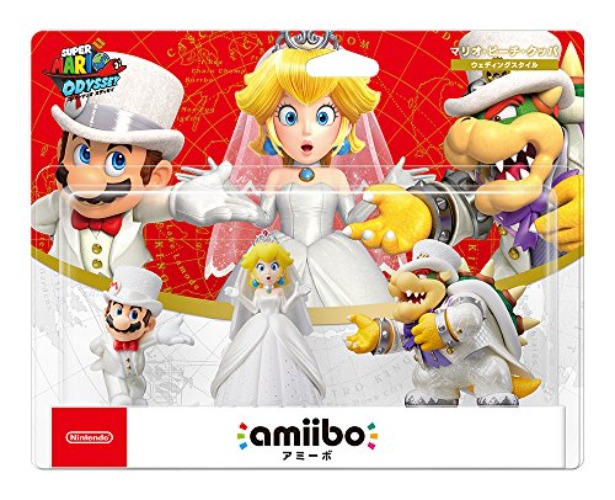 amiibo - Super Mario Series - Triple Wedding Set - Mario - Peach - Bowser - Brand New