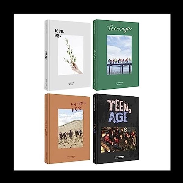 SEVENTEEN TEEN, AGE Reissue 2nd Album CD+Folding poster on pack+Photobook+Lyrics paper+Photocard+Portrait desktop stand+Name sticker+Tracking Sealed SVT (White Version)