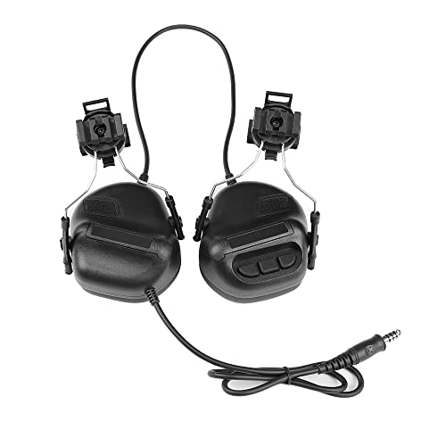 WISEONUS Headset Model Hunting Earmuffs Headset for Outdoor Game Movie Props - Black