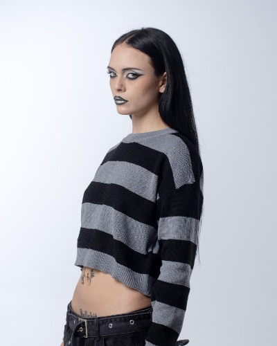 Duo Knitted Sweater - M