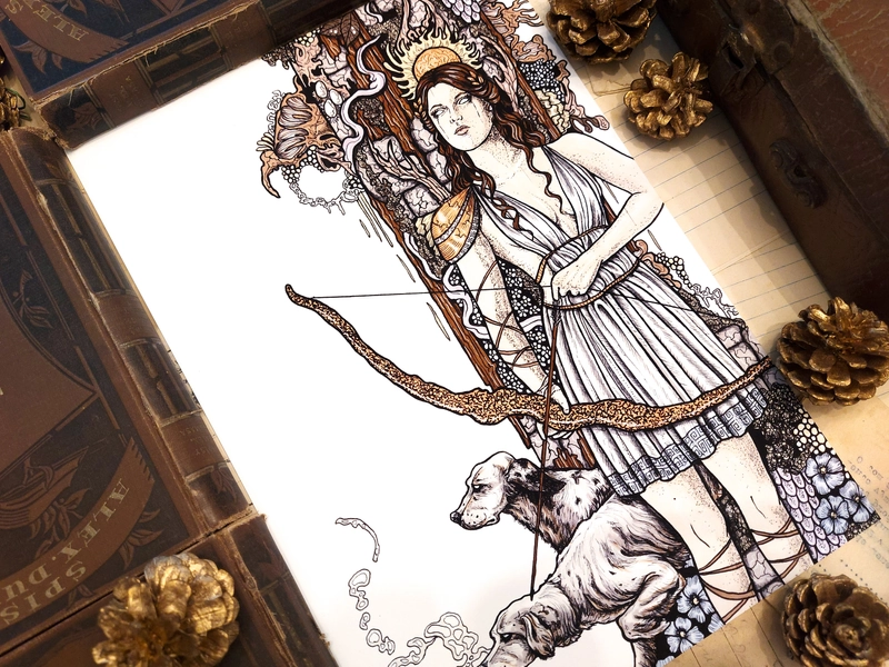 Artemis print | Greek mythology
