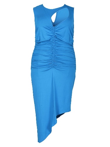 Sarah Ruched Cut-Out Tank Dress