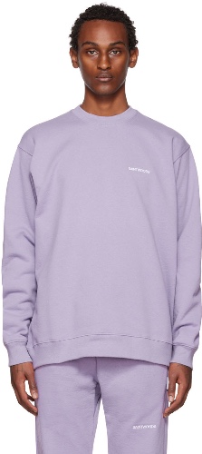 Purple Embroidered Sweatshirt