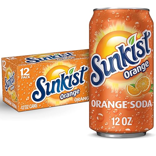 Sunkist Orange Soda, 12 fl oz cans, 12 pack - Regular - 12 Fl Oz (Pack of 12)