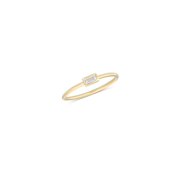 Baguette Stacking Ring - 14K Yellow Gold