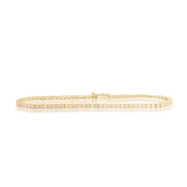 Opal Tennis Bracelet - 14K Yellow Gold / 7.25