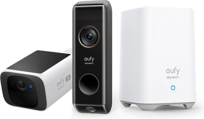 Eufy Solocam S220 + Dual Doorbell + Homebase 2 bundle