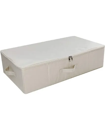 Amazon.com: iwill CREATE PRO Underbed Storage Cube with Lid, Underbed Shoe Organizer Basket, Garment Storage Boxes, Beige : Industrial & Scientific