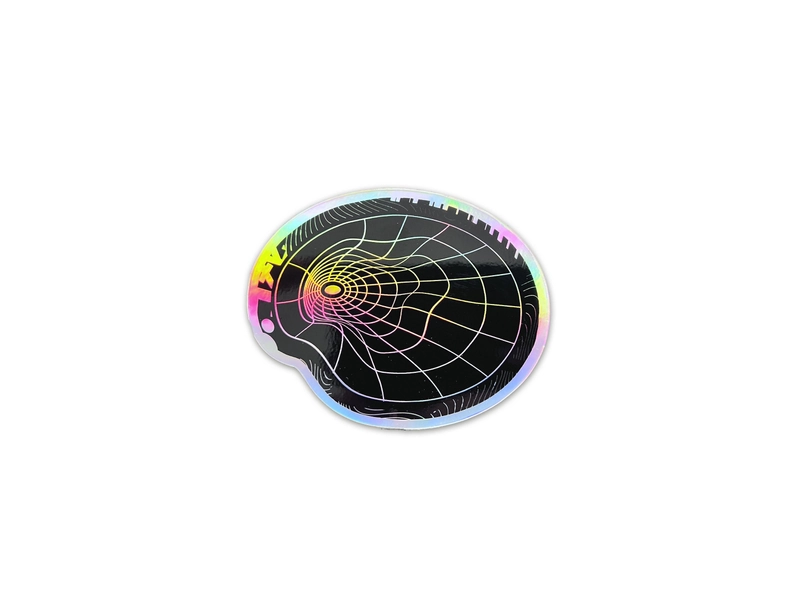 Cyberpunk Wormhole Holographic Sticker