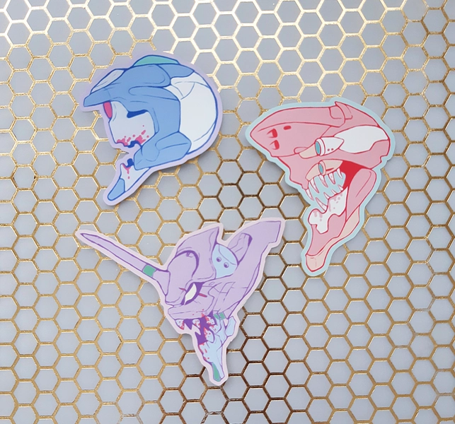 pastel Eva Unit stickers