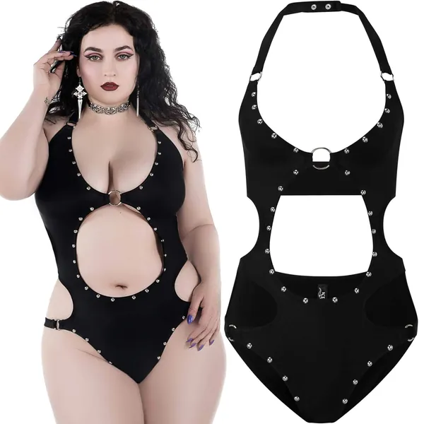 Vesta Studded Bodysuit -  Killstar | Fantasmagoria.shop