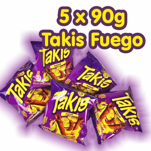 Takis Fuego 90g 5er Pack MHD 24.1.2024 - 450.00 g (1er Pack)