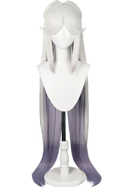 Genshin Impact Ningguang Silver Purple Cosplay Wig