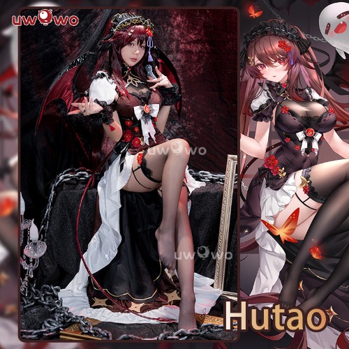 【Pre-sale】Uwowo Genshin Impact Fanart Hutao Succubus Hutao Cosplay Costume | L