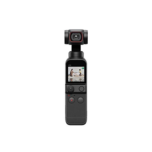 DJI Pocket 2 - Caméra 4K à Stabilisation 3 Axes, Vlog, Vidéo Ultra HD, Photo Haute Résolution 64 MP, 1/1.7” CMOS, HDR, Réduction du Bruit, Timelapse, Slow Motion, 8x Zoom, Livestreaming , Noir