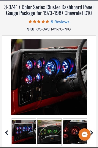 Glow Shift Gauge Cluster 