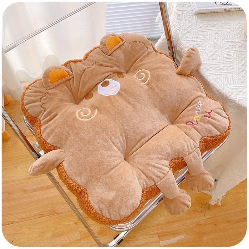 Kawaii Toast Pillow - Brown Bear Toast