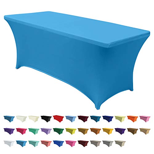 Fitted 4 ft Tablecloth - Turquoise